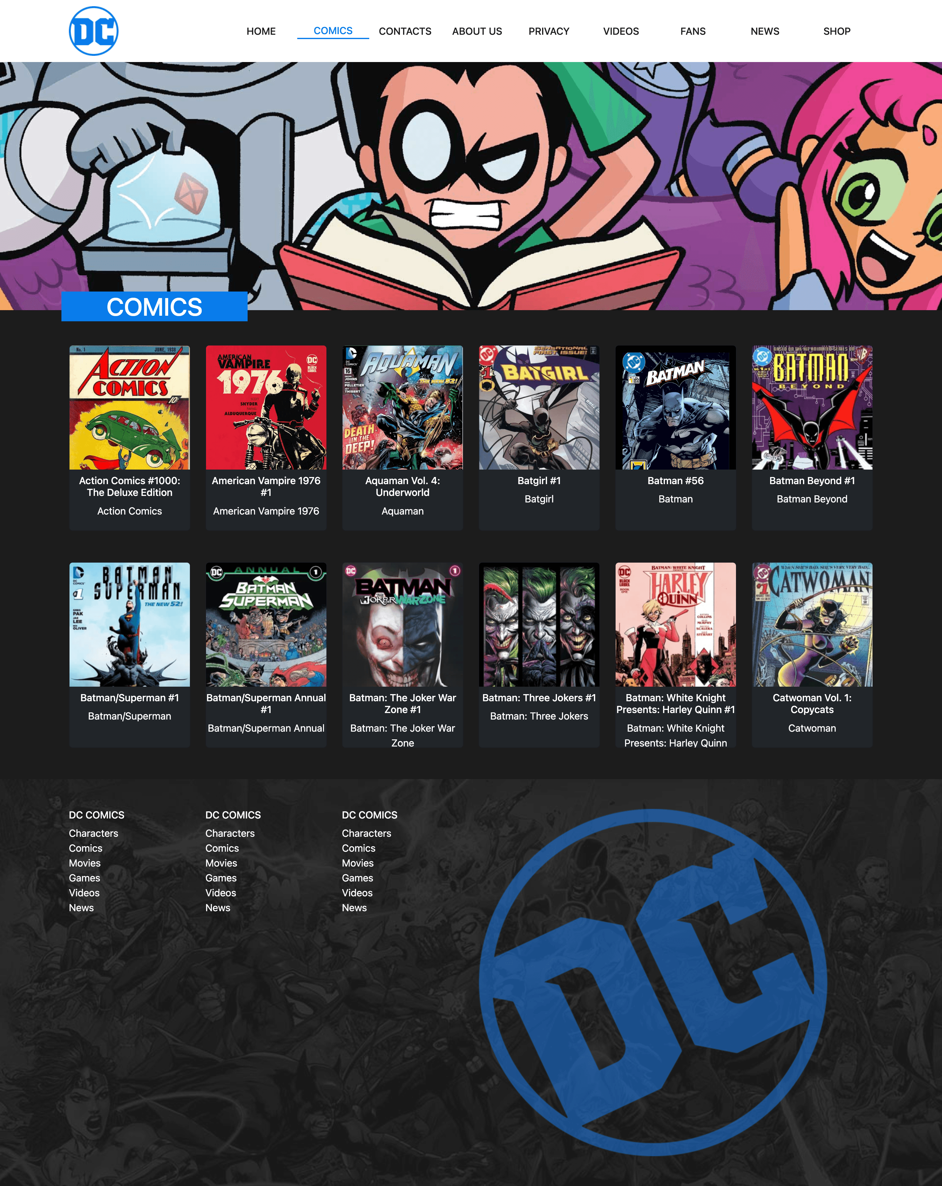 Immagine del progetto DC Comics